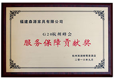 G20 Summit Service Support Contribution Award